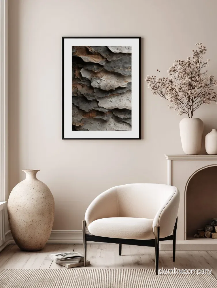 Layered Rustic Bark Poster - Bild 2