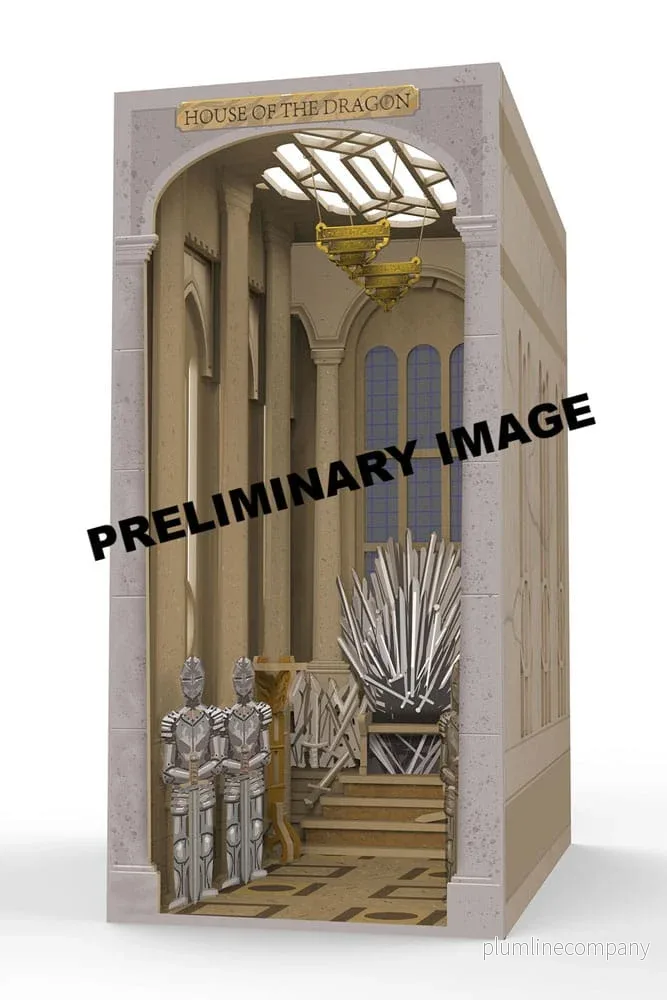 House of the Dragon Tiny Adventures Book Nook Mini Diorama Iron Throne 23 cm House of the Dragon Tiny Adventures Book Nook Mini Diorama Iron Throne 23 cm