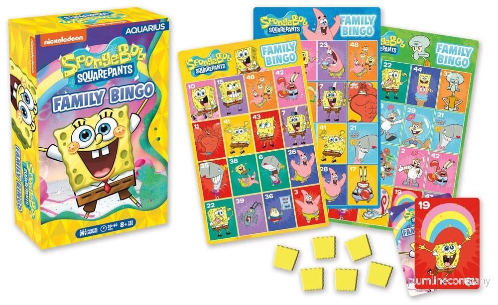 Svampbob Brädspel Familjebingo – Engelsk Version Svampbob Brädspel Familjebingo – Engelsk Version
