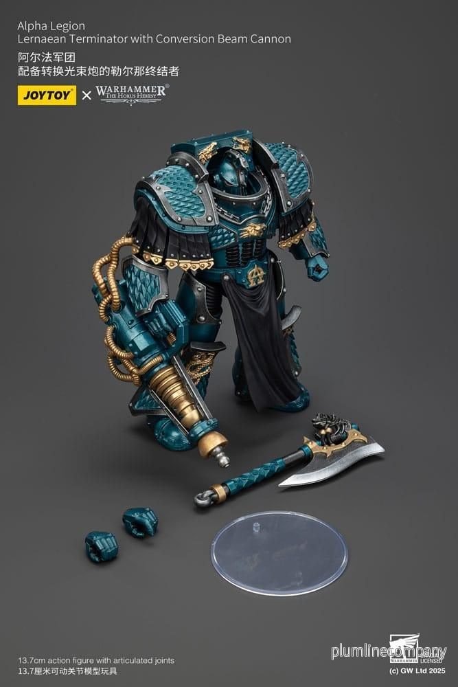 Warhammer The Horus Heresy Action Figur Alpha Legion Lernaean Terminator med Conversion Beam Cannon 20 cm - Bild 3
