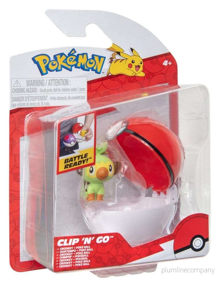 Pokémon Clip 'n' Go Action Figure Wave 21 Grookey & Poké Ball - Bild 3
