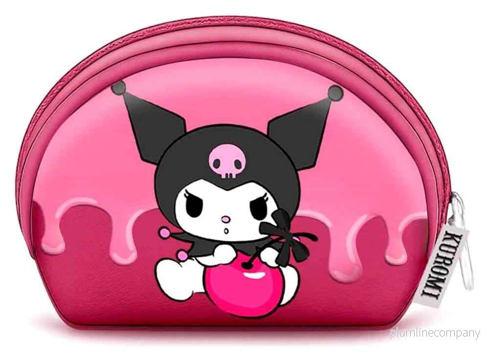Sanrio Avslappnad Oval Myntbörs Kuromi Körsbär - Bild 2