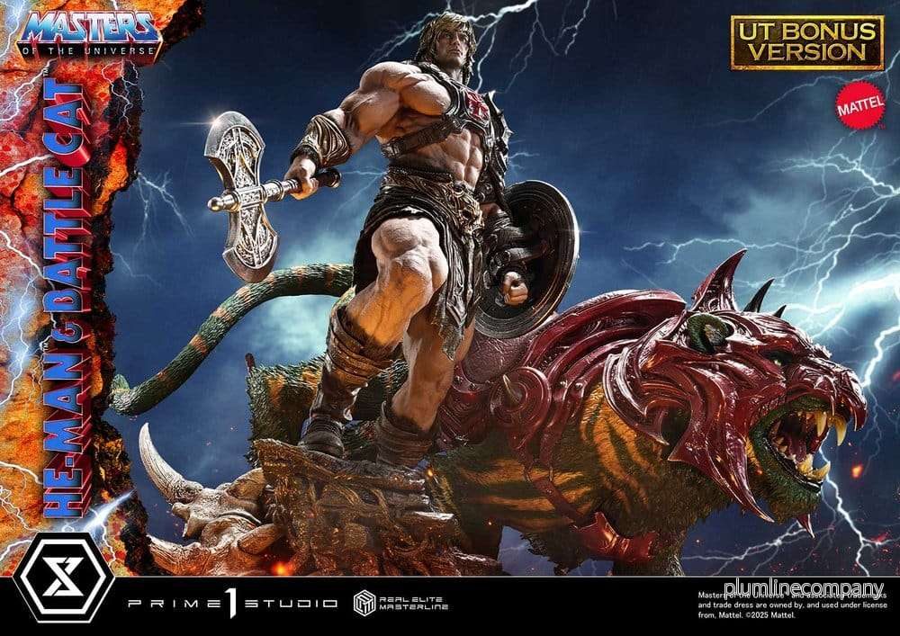 Masters of the Universe Real Elite Masterline Series staty 1/4 He-Man & Battle Cat Ultimate Bonus Version 86 cm - Bild 3
