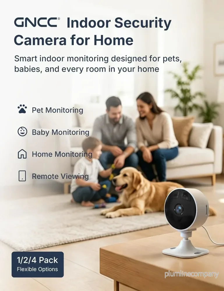 Indoor Surveillance 1080P Camera 4-pack - Bild 2