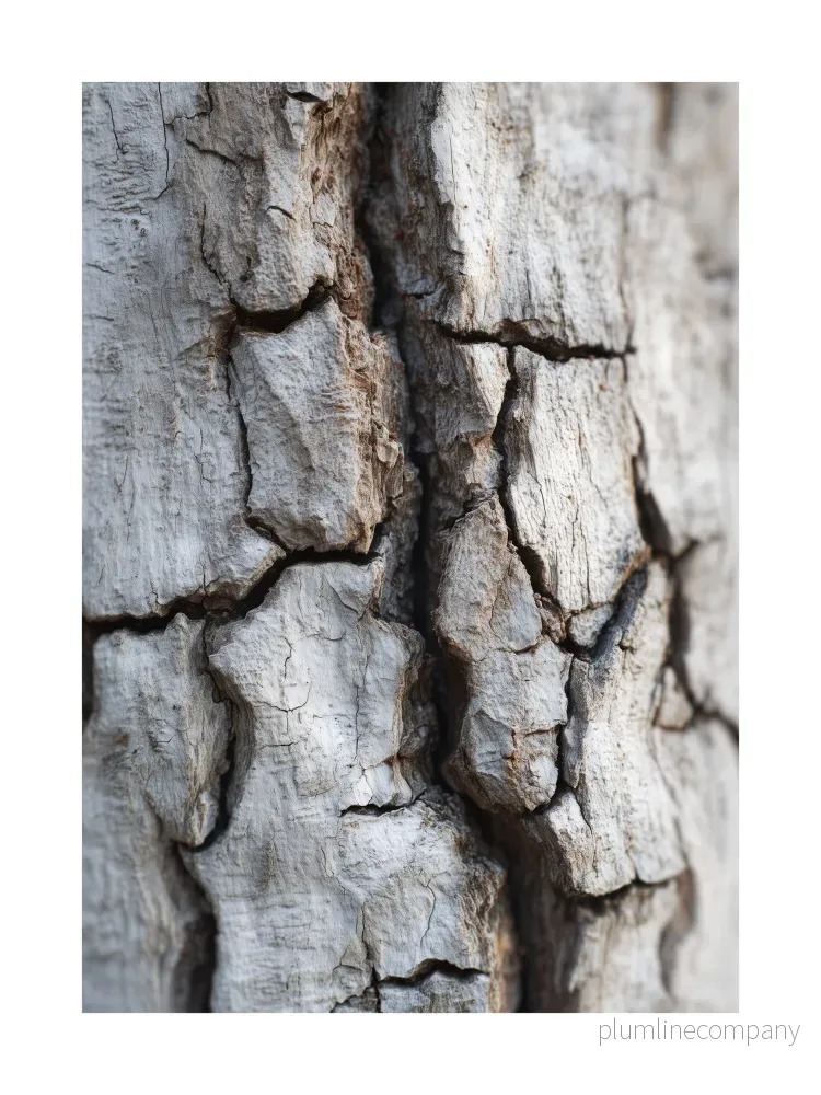 Weathered Birch Bark Texture Poster