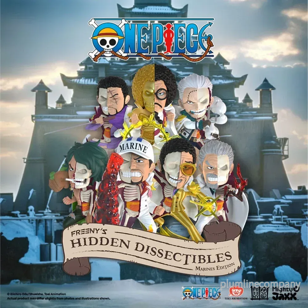 One Piece Freeny’s Hidden Dissectables Marines Edition – 4 tum Figur Blind Box Display (6) One Piece Freeny’s Hidden Dissectables Marines Edition – 4 tum Figur Blind Box Display (6)
