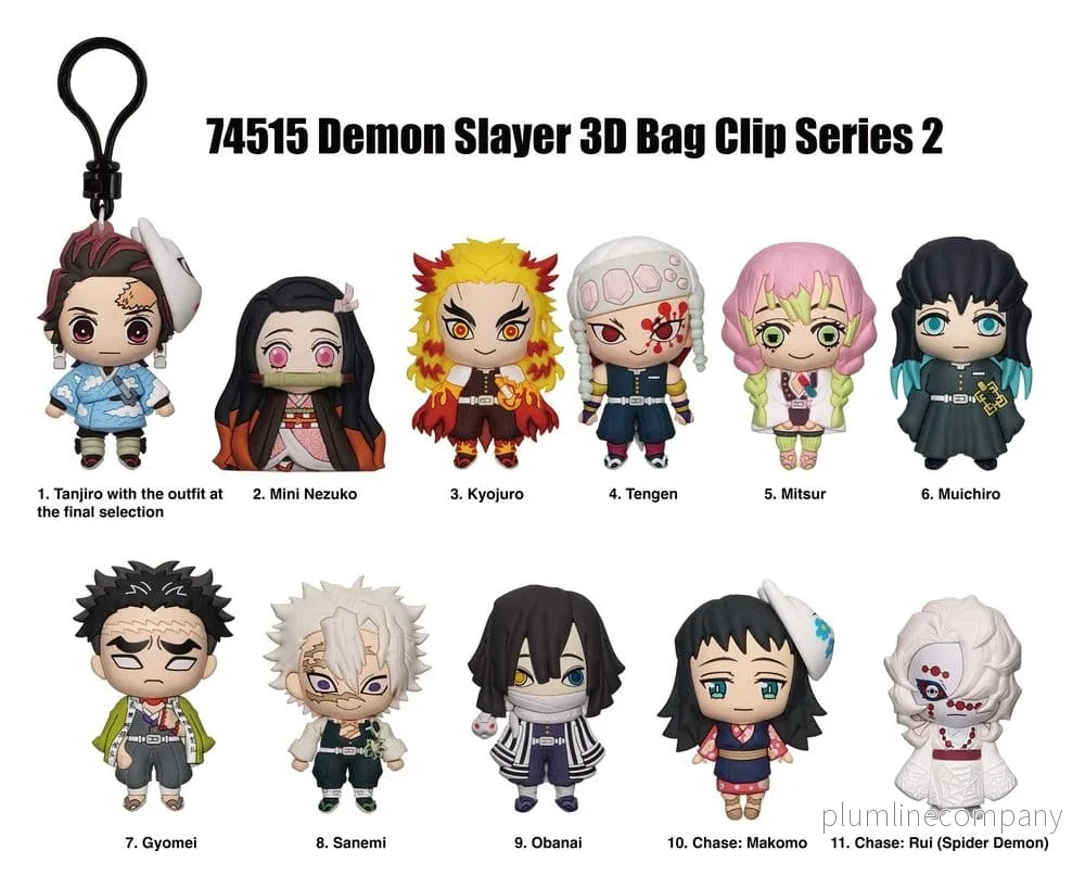 Demon Slayer: Kimetsu no Yaiba PVC Bag Clips Series 2 Display (24) - Bild 2