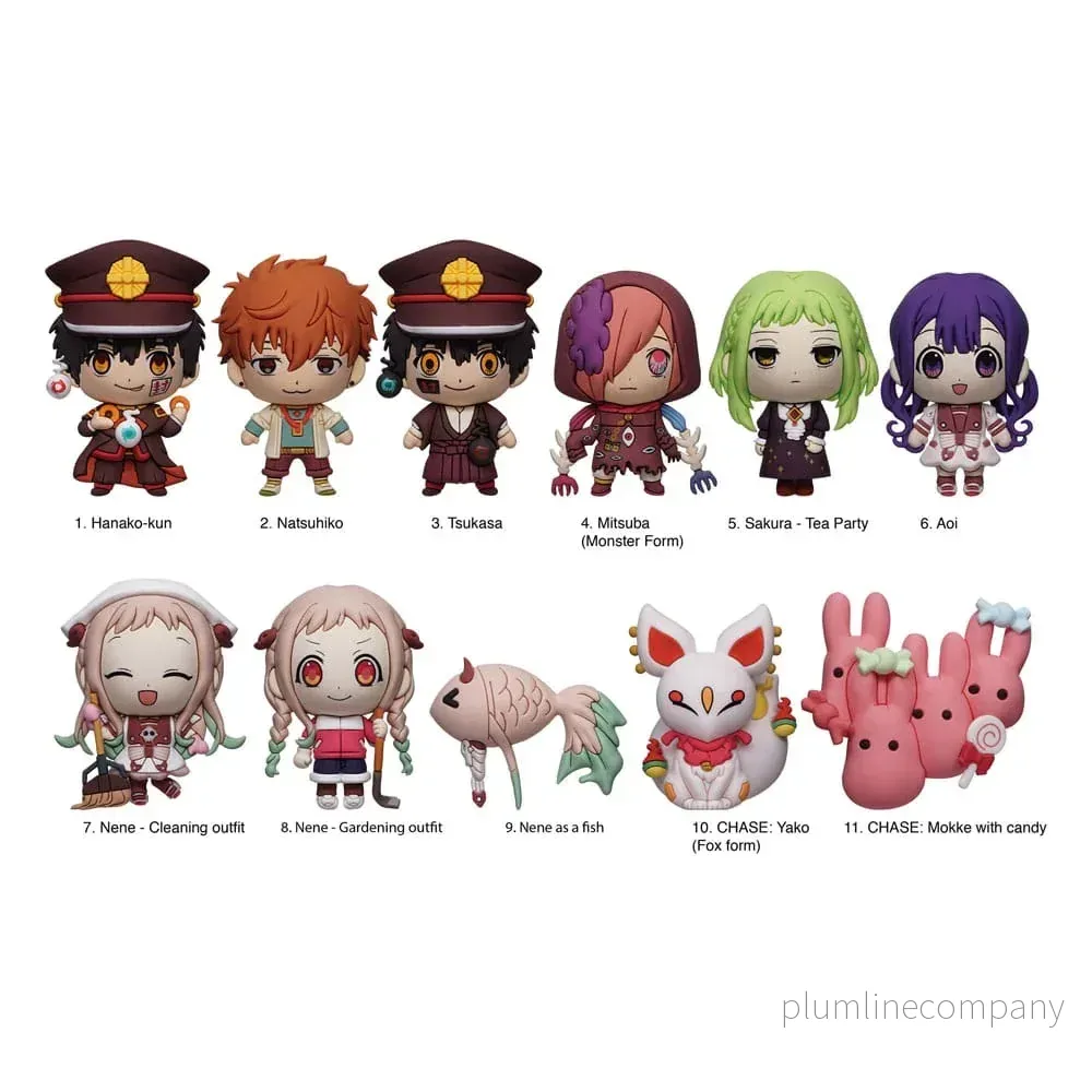 Toilet-Bound Hanako-kun 3D PVC Bag Clips Series 2 (Display av 24) Toilet-Bound Hanako-kun 3D PVC Bag Clips Series 2 (Display av 24)