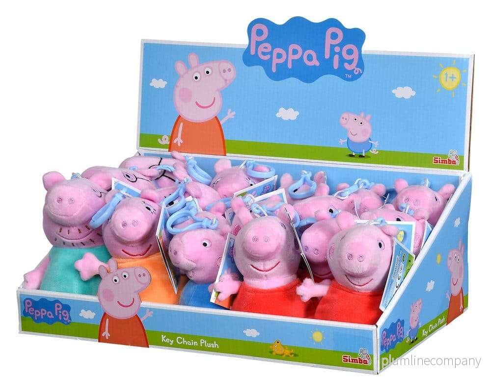 Peppa Pig Display med nyckelringar (18 st)