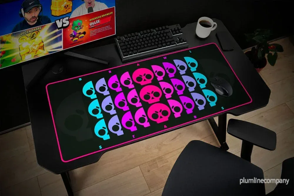 Brawl Stars XXL Skrivbordsmatta Skull – Officiell Licens