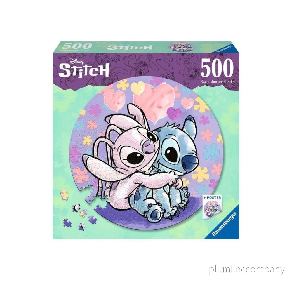 Lilo & Stitch Rund Jigsaw Pussel Stitch (500 bitar) - Bild 2