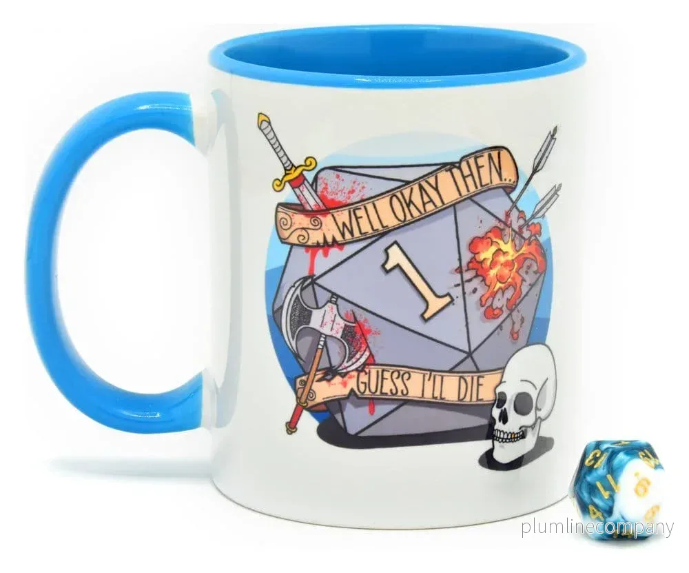 Glassstaff Gåvoset Mug & Tärning D20 Guess I'll Die - Bild 2