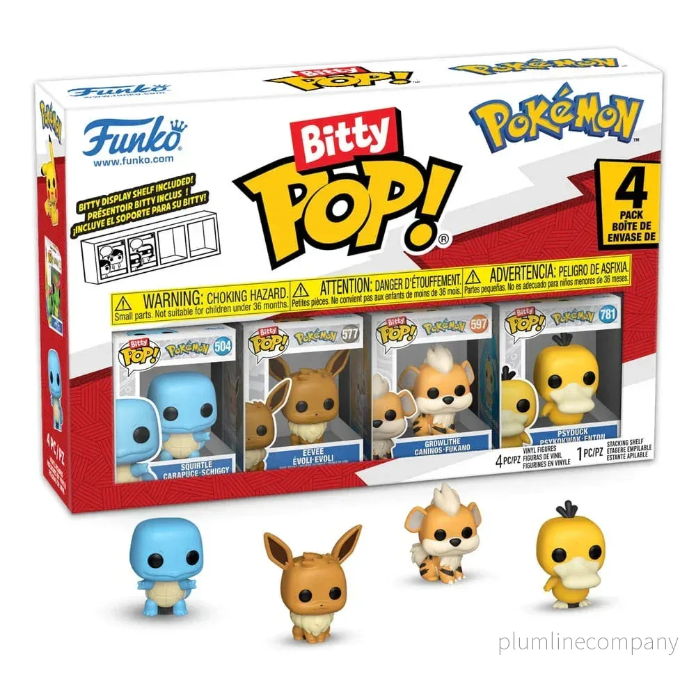 Pokémon Bitty POP! Figur 4-Pack Serie 4 - Mini Vinyl Figurer - Bild 2