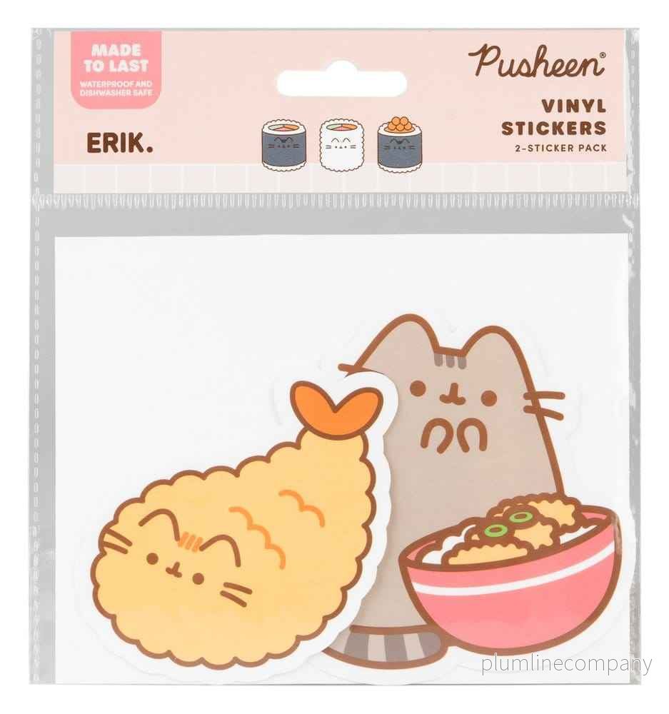 Pusheen Vinylklistermärken Sushi Rulle Vol. 2 Set om 2 Pusheen Vinylklistermärken Sushi Rulle Vol. 2 Set om 2