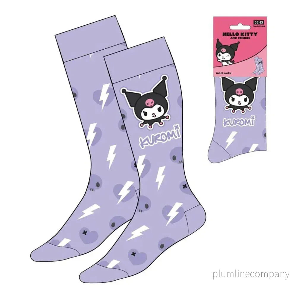 Sanrio Strumpor Kuromi Lila 36-43