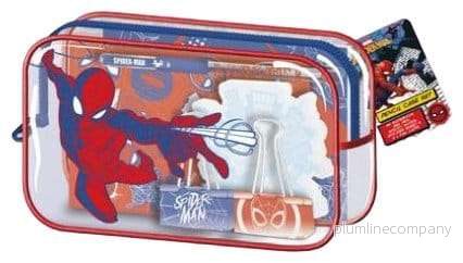 Spider-Man pennfodral med skrivset Red, White and Blue – display med 6 st