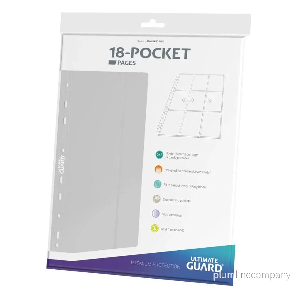 Ultimate Guard 18-Pocket Pages Side-Loading - Vit (10 st) - Bild 2