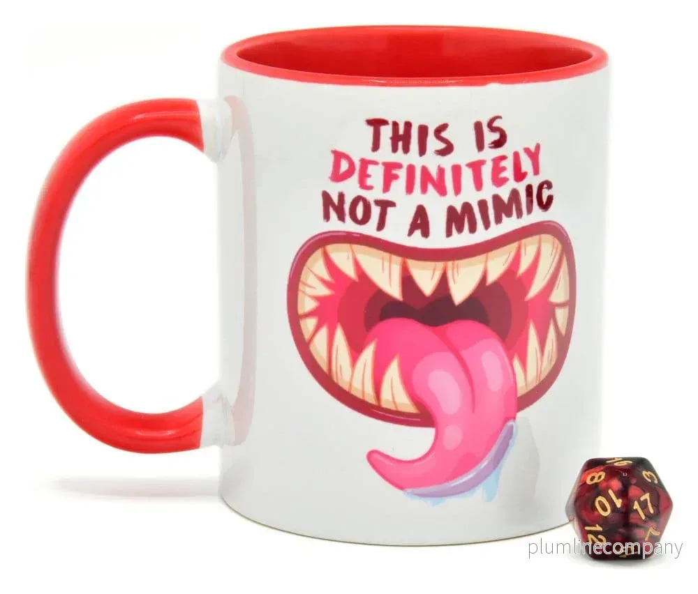 Glassstaff Presentset med Mugg & Tärning D20 – Inte en Mimic Glassstaff Presentset med Mugg & Tärning D20 – Inte en Mimic