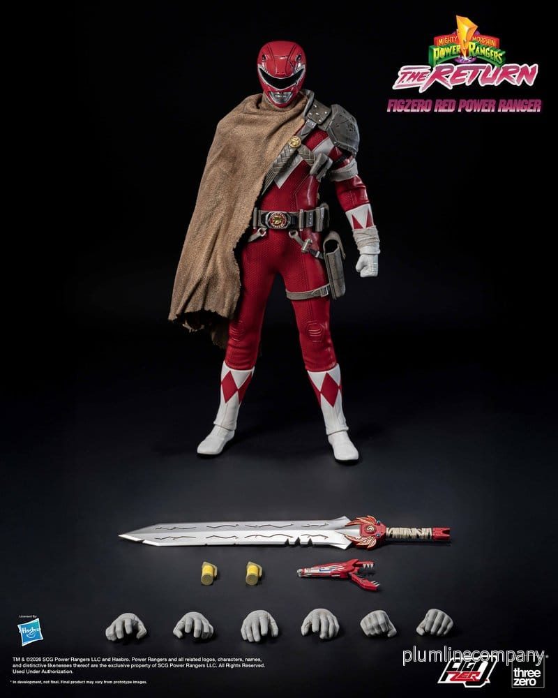 Mighty Morphin Power Rangers: The Return FigZero Actionfigur 1/6 Röd Power Ranger 31 cm - Bild 2