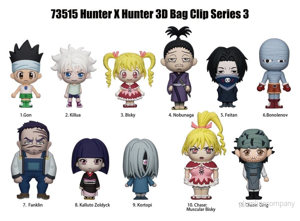 Hunter x Hunter 3D PVC Väsksklämmor Serie 3 Display (24) - Bild 2