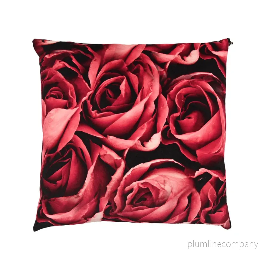 Kuddöverdrag, Ros 45 x 45 Kuddöverdrag, Ros 45 x 45
