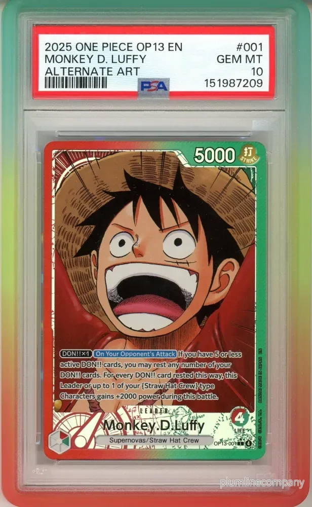 PSA 10 Monkey.D.Luffy 001 – CARRYING ON HIS WILL PSA 10 Monkey.D.Luffy 001 – CARRYING ON HIS WILL