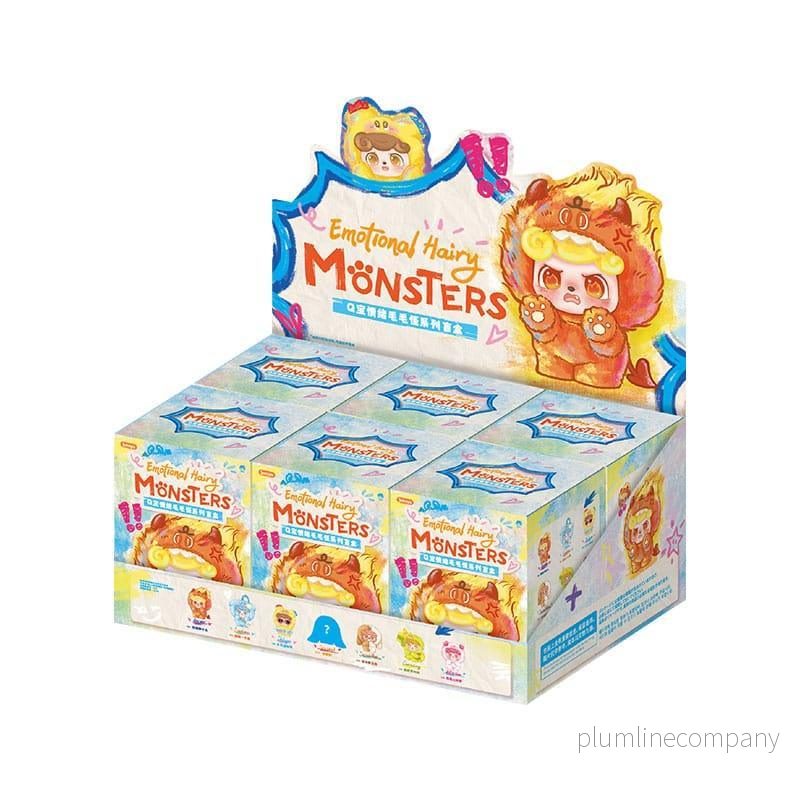 QKid: Emotionella Håriga Monster Serie Blind Box Figur 12 - 14 cm Display (6) - Bild 2