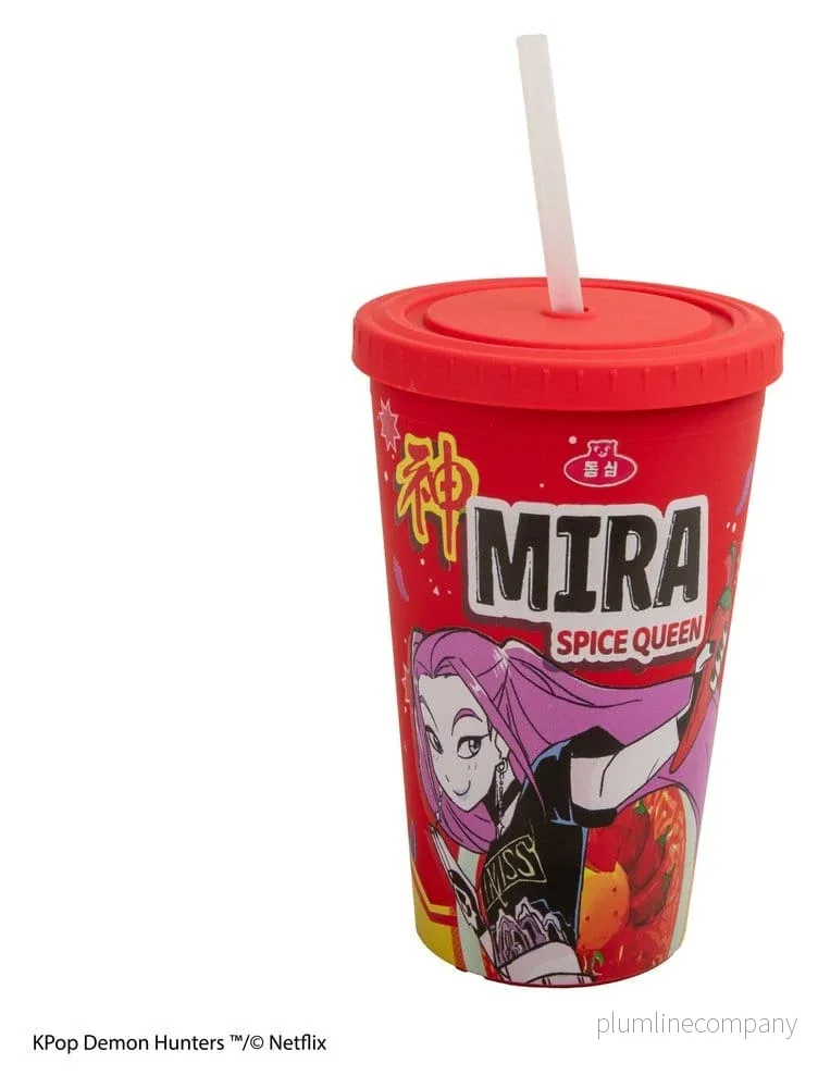 KPop Demonjägare Termosmugg Mira Spice Queen – Officiellt Licensierad, Plast och PP, 475 ml KPop Demonjägare Termosmugg Mira Spice Queen – Officiellt Licensierad, Plast och PP, 475 ml