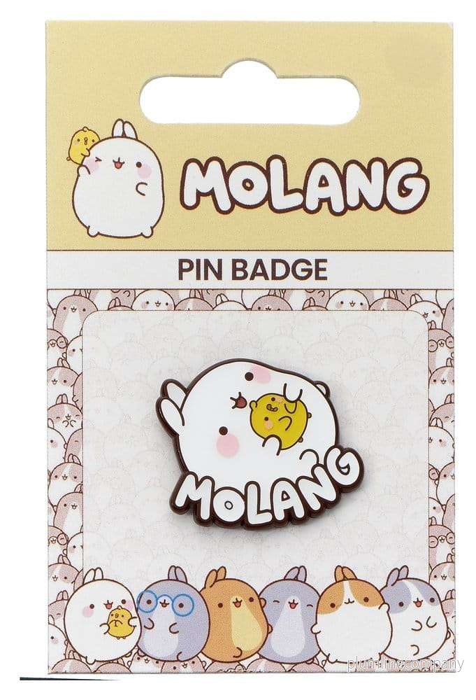 Molang Pin Badge Molang & Piu Piu Logo Molang Pin Badge Molang & Piu Piu Logo