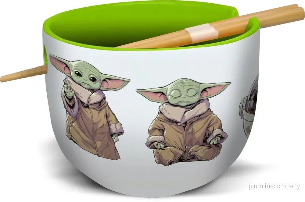 Star Wars: The Mandalorian Ramen Skål med Pinnar Grogu Star Wars: The Mandalorian Ramen Skål med Pinnar Grogu