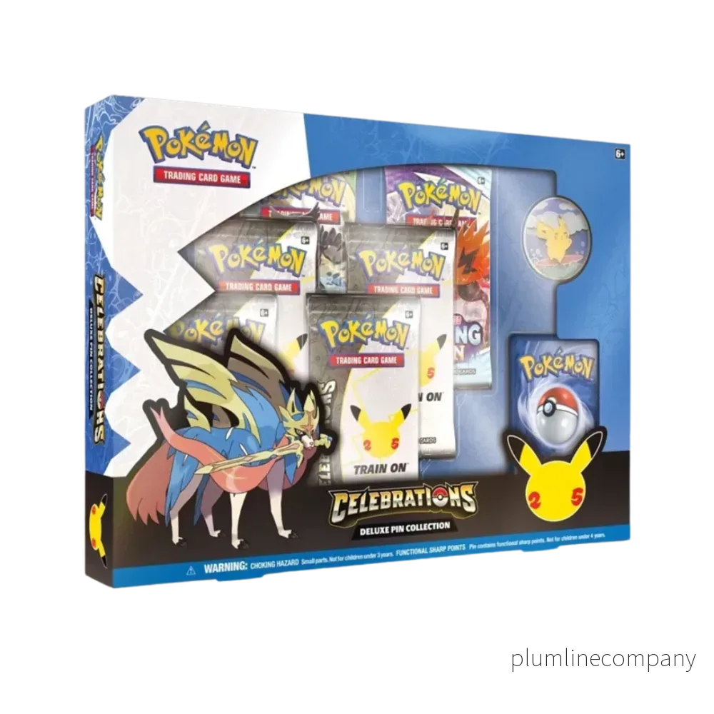 Pokémon TCG: Celebrations – Zacian Deluxe Pin Collection Box Pokémon TCG: Celebrations – Zacian Deluxe Pin Collection Box