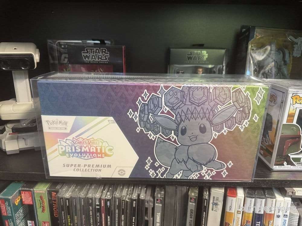 PET Protectors 2-pack för Pokémon Prismatic Evolutions Super Collection Box 38 x 18 cm PET Protectors 2-pack för Pokémon Prismatic Evolutions Super Collection Box 38 x 18 cm