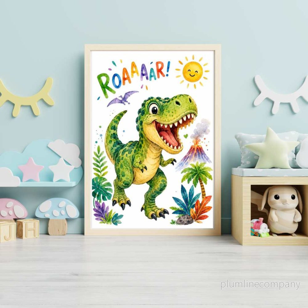 T-rex ROAAAAR – Poster för barn T-rex ROAAAAR – Poster för barn
