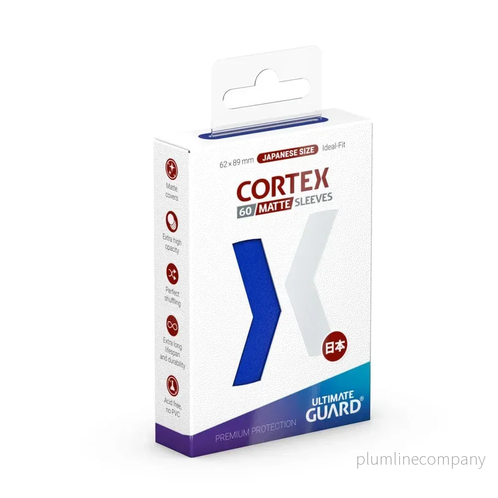 Ultimate Guard Cortex Sleeves Matte Japansk Storlek (60) - Blå - Bild 2