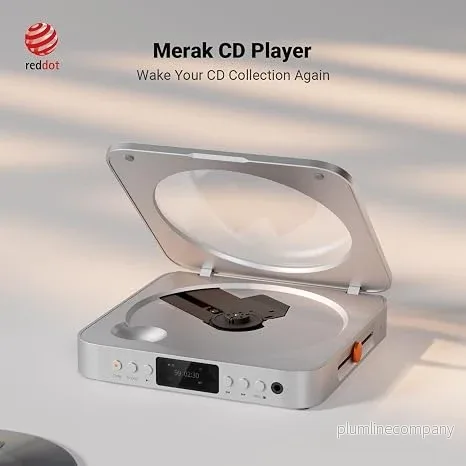 Fosi Audio Merak CD-spelare Bärbar HiFi CD-spelare för hem och skrivbord med USB CD-rippning - Bild 2