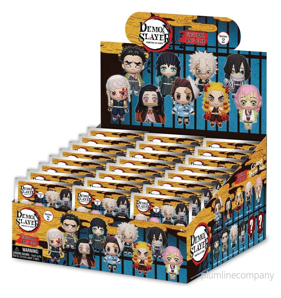 Demon Slayer: Kimetsu no Yaiba PVC Bag Clips Series 2 Display (24)