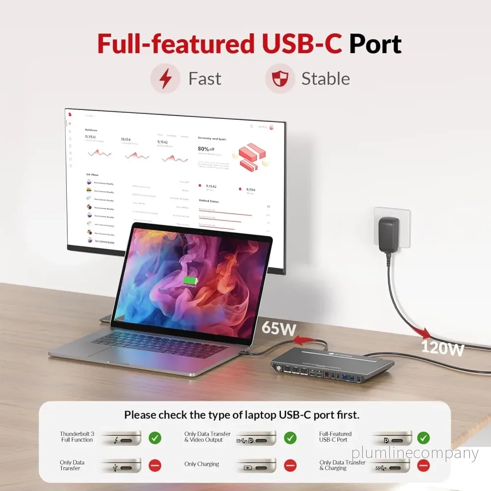 AV Access iDock B30 Dockningsstation och KVM-switch 3 till 2, Dual 4K Monitor för laptop + 2st Desktop-PCs, 4K@60Hz, 5xUSB-A, 1G Ethernet, 65W laddning för laptop, Ljud/Mikrofon, EDID - Bild 3