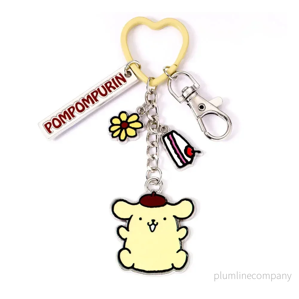 Hello Kitty Nyckelring med Pompompurin Charmar 15 cm