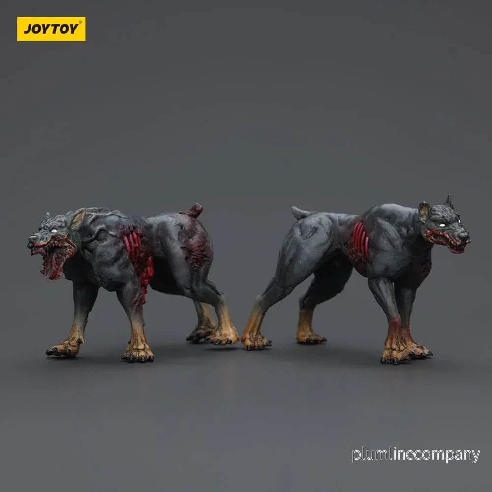 Zombie Dark Source Action Figurr 2-Pack Police Dogs 8 cm - Bild 3