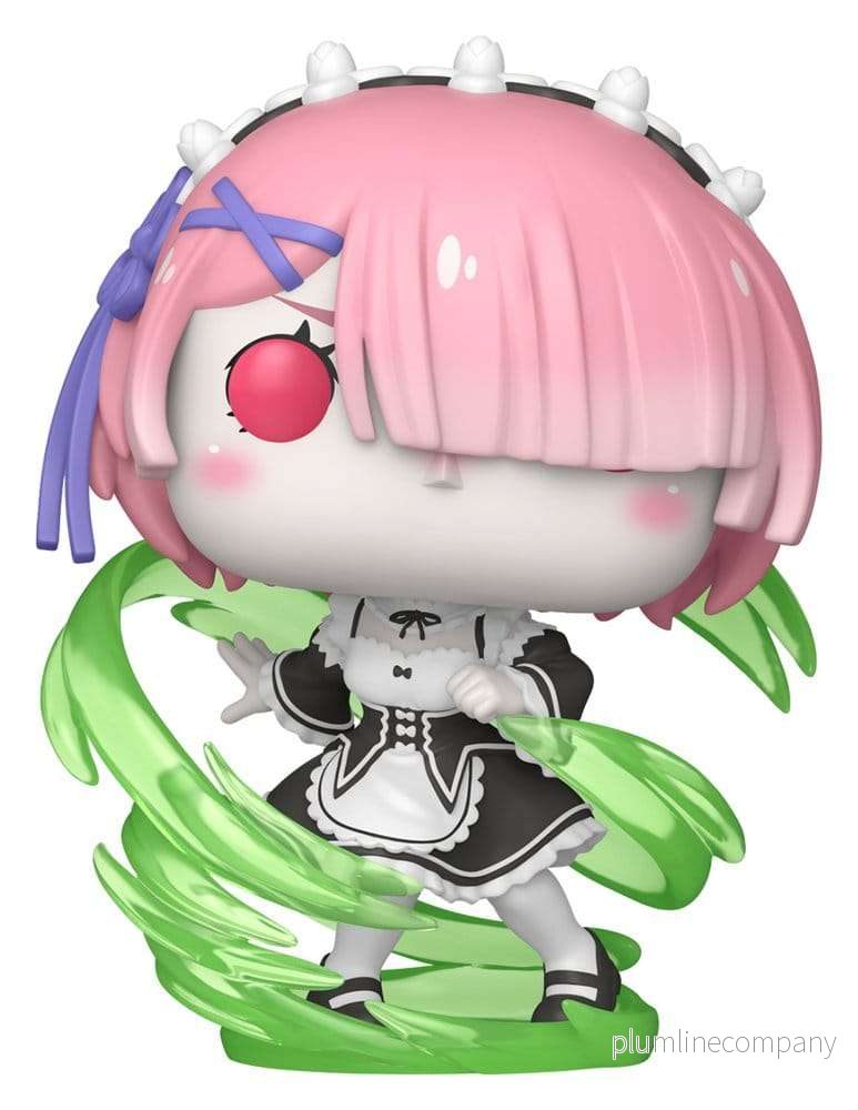Re:Zero POP! Plus Figur Ram (Wind Magic) (Glow) Exclusive 9 cm Re:Zero POP! Plus Figur Ram (Wind Magic) (Glow) Exclusive 9 cm