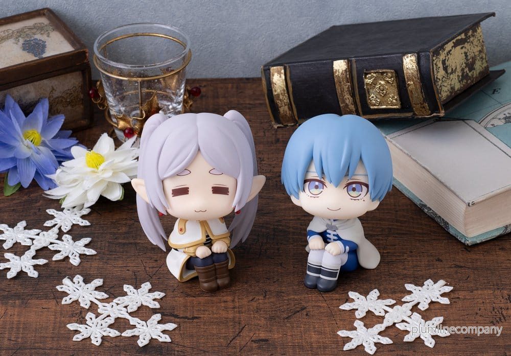 Frieren: Beyond Journey’s End Look Up PVC figurer Droopy Face Ver. & Himmel 11 cm (med gåva)