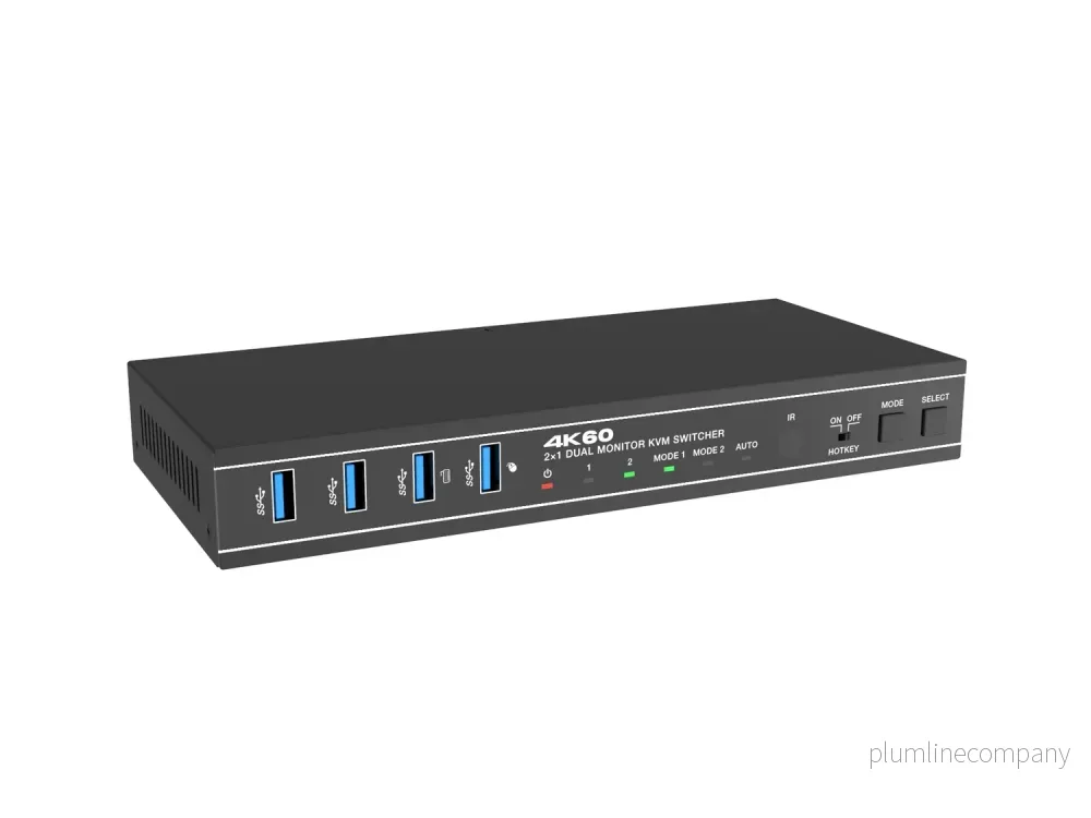 NÖRDIC KVM Switch 2 PC med HDMI/DP till 2 HDMI Monitorer - Bild 3
