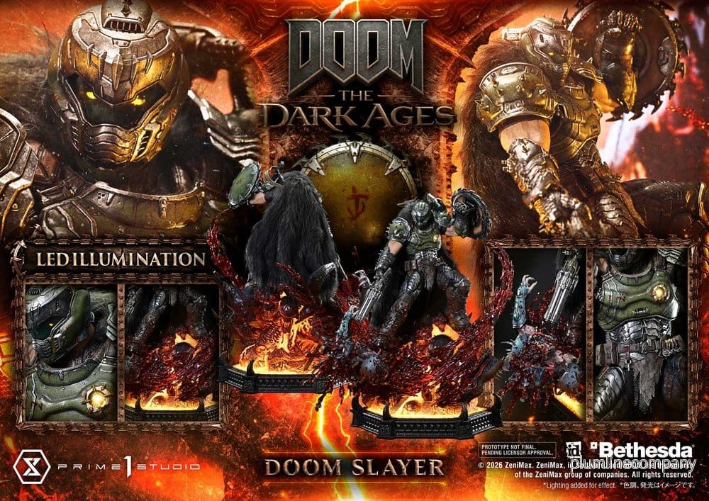DOOM: The Dark Ages Ultimate Premium Masterline Series Statue 1/4 DOOM Slayer 77 cm - Bild 3