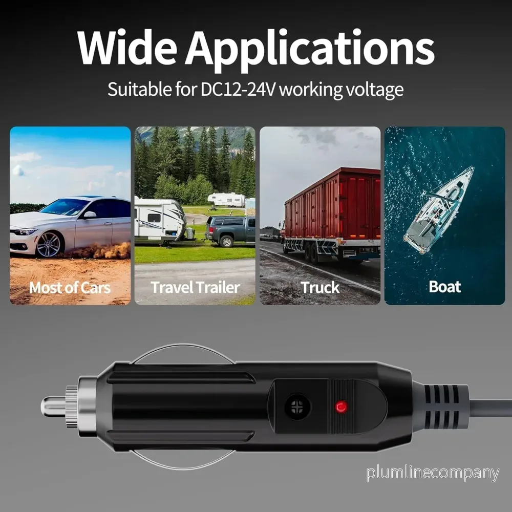 Starlink 3m Mini DC-strömkabel direkt till cigarettuttag 12V–24V laddare vattentät - Bild 3