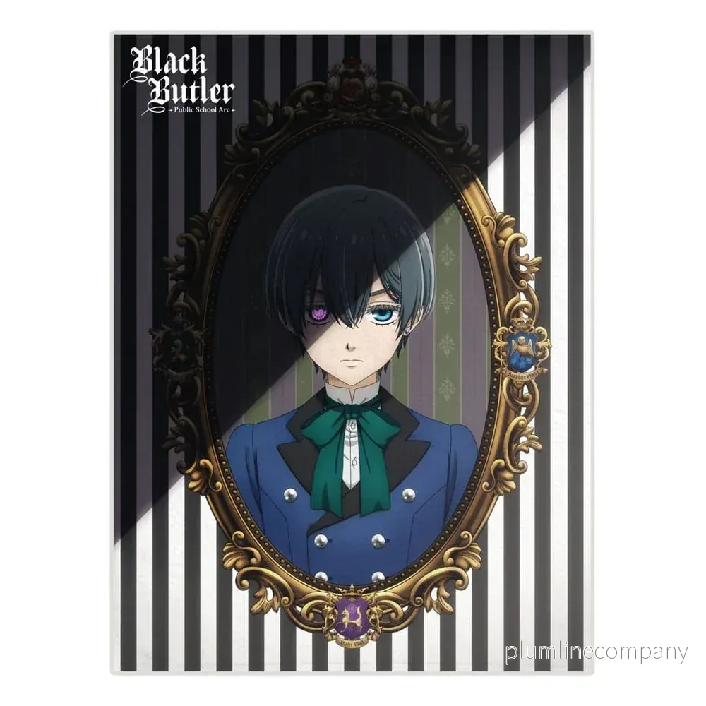 Black Butler: Public School Arc Fleecefilt Ciel 120 x 160 cm Black Butler: Public School Arc Fleecefilt Ciel 120 x 160 cm