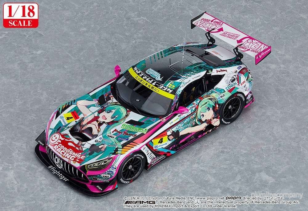 Hatsune Miku GT Project Vehicle 1/18 Good Smile Hatsune Miku AMG 2020 SUPER GT Okayama Test Ver. 26 cm - Bild 2