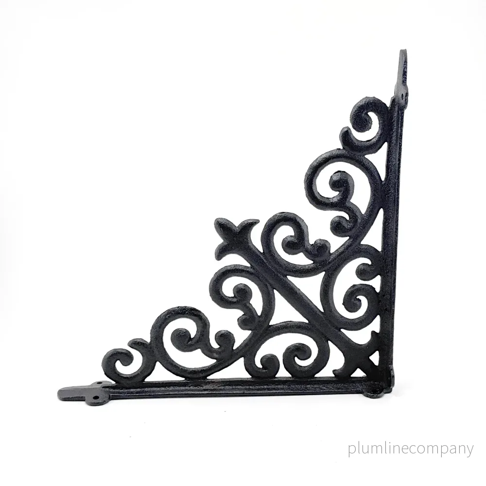 Gjutjärnskonsol dekor 30×30 cm