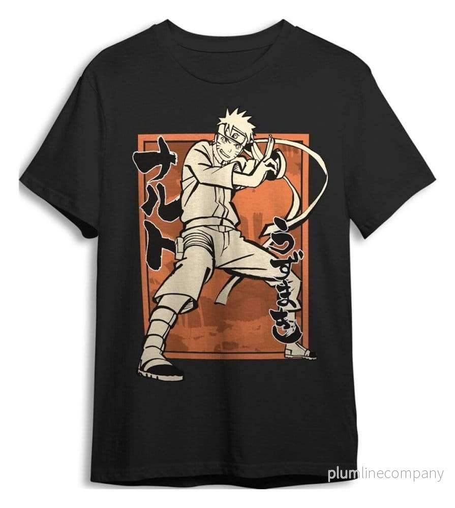Naruto Shippuden T-shirt Pose Svart Naruto Shippuden T-shirt Pose Svart