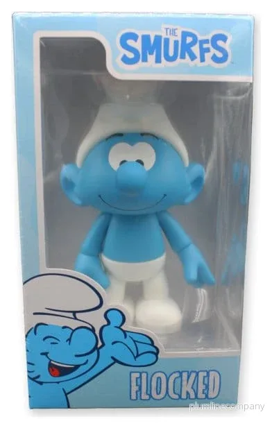 Smurfarna Figur Smurf Vit och Blå - Mjukflockad 19 cm - Bild 2