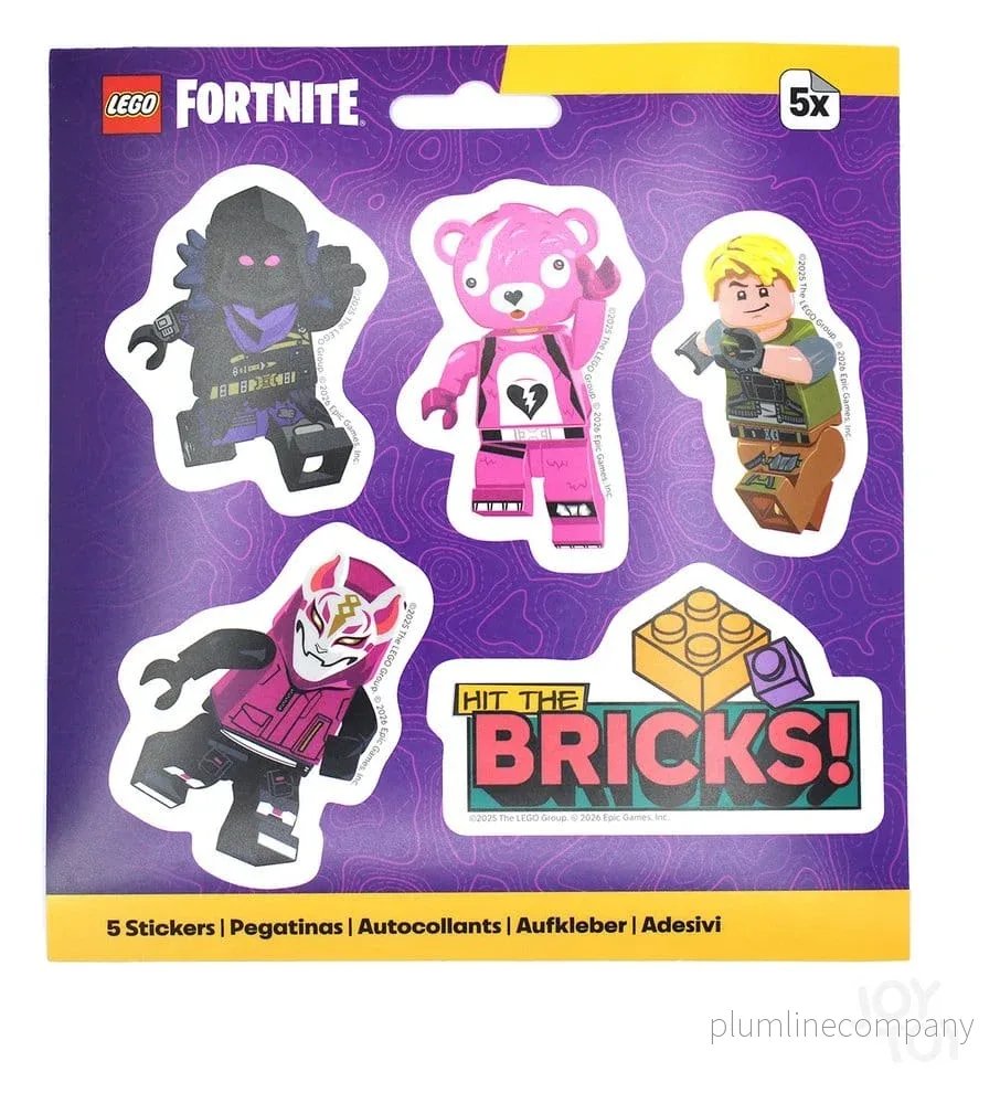 LEGO Fortnite Klistermärkeset Slå Loss (5-pack) – Officiellt Licensierade Klistermärken